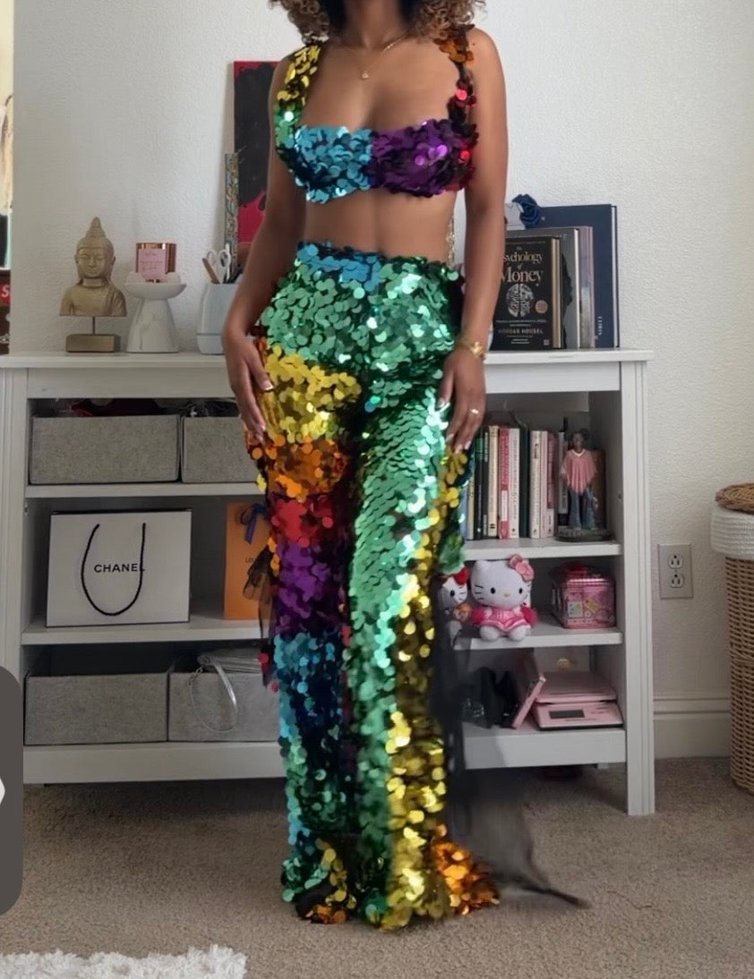 Rainbow Bell Bottom Set